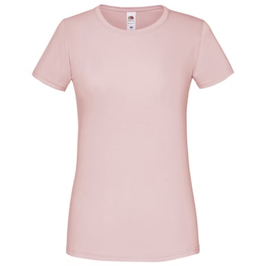 Fruit of the Loom - "Iconic" T-Shirt für Damen, Gekämmte Baumwolle (Blassrosa)