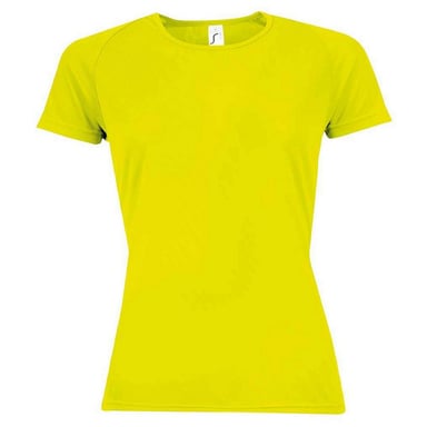 SOLS - "Sporty" T-Shirt für Damen Raglanärmel (Neon-Gelb)