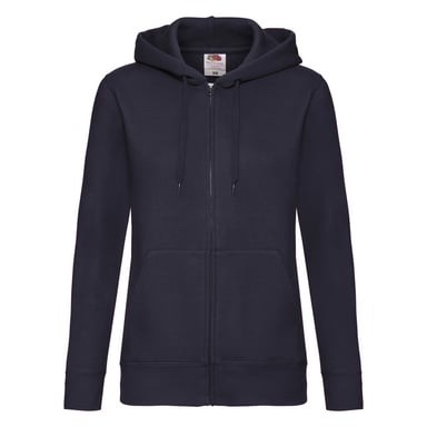 Fruit of the Loom - "Premium" Sweatjacke mit Kapuze für Damen (Marineblau)