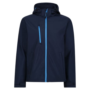 Regatta - "Venturer" Softshelljacke mit Kapuze für Herren (Marineblau/Graublau)