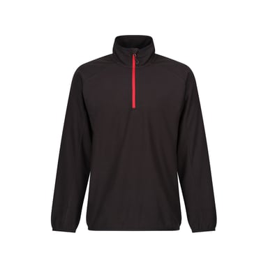 Regatta - "Navigate" Fleece mit halbem Reißverschluss für Herren (Schwarz/Rot)