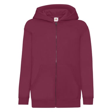 Fruit of the Loom - "Classic" Kapuzenjacke für Kinder (Burgunderrot)