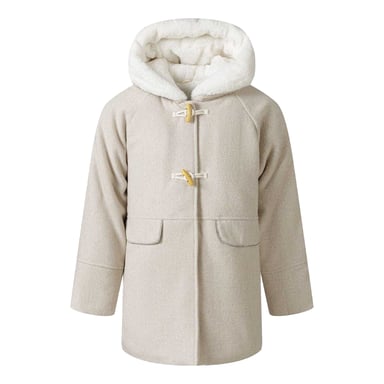 Minoti - Steppjacke für Mädchen, mit Kapuze (Grau)