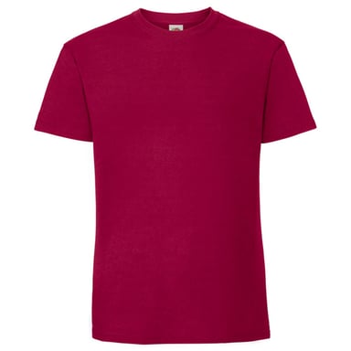 Fruit of the Loom Unisex-Erwachsene Iconic 195 T-Shirt (Cranberry)