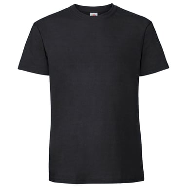Fruit of the Loom Unisex-Erwachsene Iconic 195 T-Shirt (Schwarz)