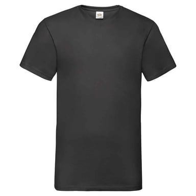 Fruit of the Loom - "Valueweight" T-Shirt V-Ausschnitt für Herren/Damen Unisex (Schwarz)