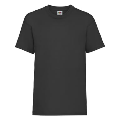 Fruit of the Loom - "Valueweight" T-Shirt für Kinder (Schwarz)