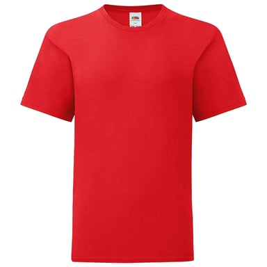 Fruit of the Loom - "Iconic" T-Shirt für Kinder (Rot)