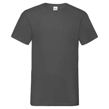 Fruit of the Loom - "Valueweight" T-Shirt V-Ausschnitt für Herren/Damen Unisex (Hellgrau meliert)