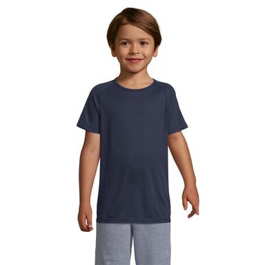 SOLS - "Sporty" T-Shirt für Kinder Raglanärmel (Dunkelblau)
