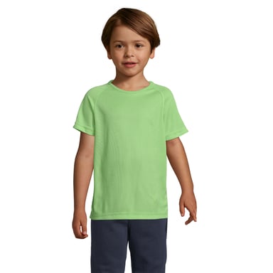 SOLS - "Sporty" T-Shirt für Kinder Raglanärmel (Apfelgrün)