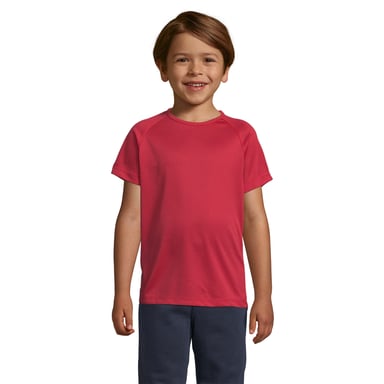SOLS - "Sporty" T-Shirt für Kinder Raglanärmel (Rot)