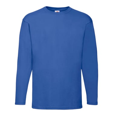 Fruit of the Loom - "Valueweight" T-Shirt für Herren Langärmlig (Königsblau)