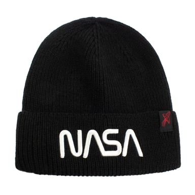 NASA - Mütze für Herren/Damen Unisex, Logo (Schwarz/Weiß)