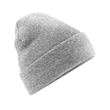Beechfield Unisex Strickmütze für Erwachsene (Grau meliert)