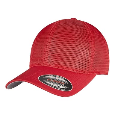 Flexfit - "360 Omnimesh" Baseball-Mütze (Rot)