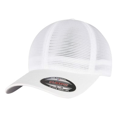 Flexfit - "360 Omnimesh" Baseball-Mütze (Weiß)