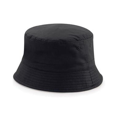 Beechfield - Schlapphut wendbar für Herren/Damen Unisex (Schwarz/Hellgrau)