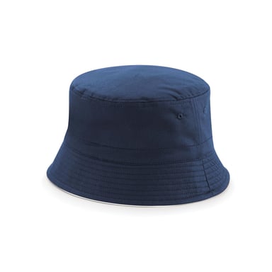 Beechfield - Schlapphut wendbar für Herren/Damen Unisex (Dunkelblau/Weiß)