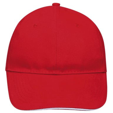 SOLS - "Buffalo" Baseball-Mütze (Rot/Weiß)