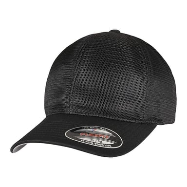 Flexfit - "360 Omnimesh" Baseball-Mütze (Schwarz)
