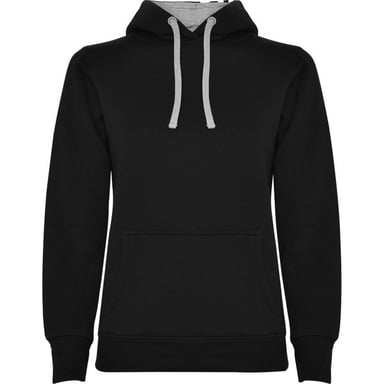 Roly - "Urban" Kapuzenpullover für Damen (Schwarz/Grau meliert)
