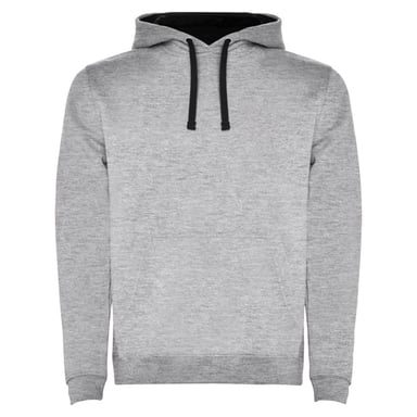 Roly - "Urban" Sweatshirt mit Kapuze für Herren (Grau meliert/Schwarz)