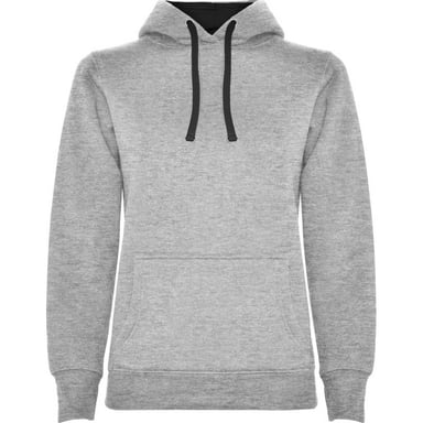 Roly - "Urban" Kapuzenpullover für Damen (Grau meliert/Schwarz)