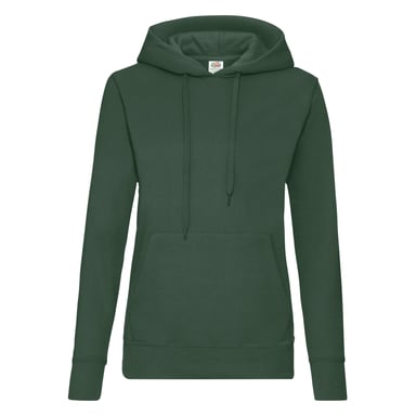 Fruit of the Loom - "Classic" Kapuzenpullover für Damen (Flaschengrün)