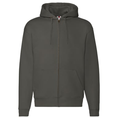 Fruit of the Loom - "Premium" Hoodie mit durchgehendem Reißverschluss für Herren (Holzkohle)