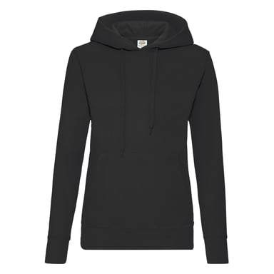 Fruit of the Loom - "Classic" Kapuzenpullover für Damen (Schwarz)
