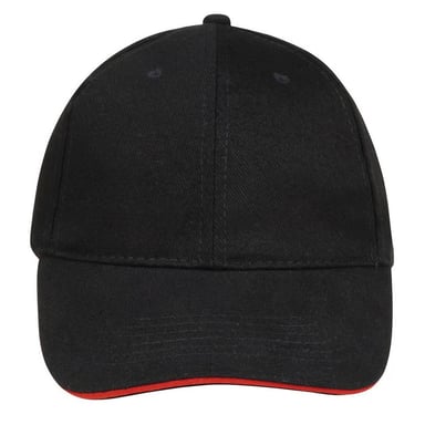 SOLS - "Buffalo" Baseball-Mütze (Schwarz/Rot)