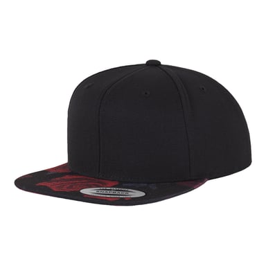 Flexfit - Snapback Mütze (Schwarz/Rot)
