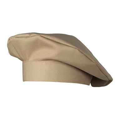CG Workwear - "Fano Classic" Kochmütze (Khaki-Braun)