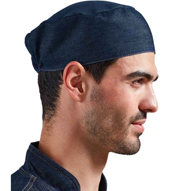 Premier - Kochmütze (Indigo-Jeansblau)