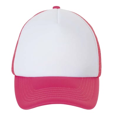 SOLS - "Bubble" Baseball-Mütze (Weiß/Neon-Koralle)