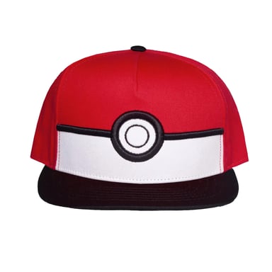 Pokemon - Baseball-Mütze für Herren/Damen Unisex (Rot/Weiß/Schwarz)
