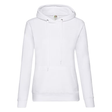 Fruit of the Loom - "Classic" Kapuzenpullover für Damen (Weiß)
