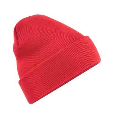 Beechfield Unisex Strickmütze für Erwachsene (Hell Rot)