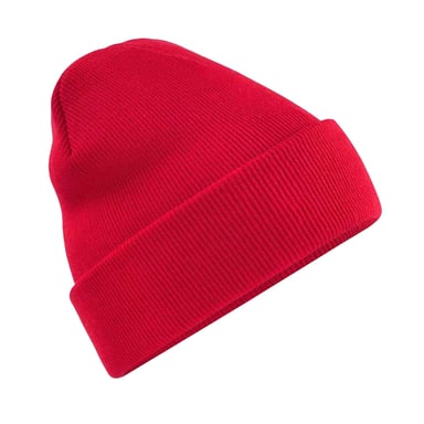 Beechfield Unisex Strickmütze für Erwachsene (Rot)