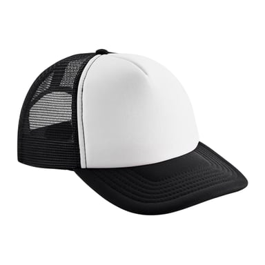 Beechfield - Trucker Cap für Kinder (Schwarz/Weiß)