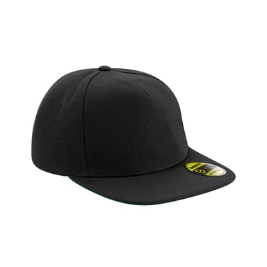 Beechfield - "Original" Snapback Mütze Flacher Schirm für Herren/Damen Unisex (Schwarz)