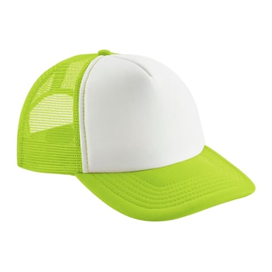 Beechfield - Trucker Cap für Kinder (Limone/Weiß)