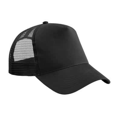 Beechfield - Trucker Cap Snapback für Kinder (Schwarz)