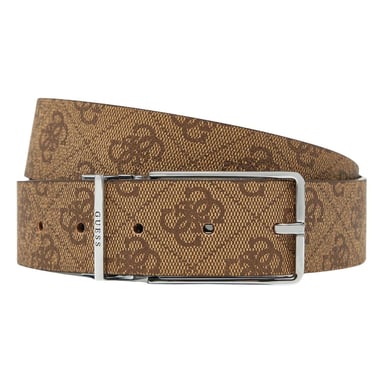 Guess - "Bmaglo" Gürtel für Herren, Rinderleder, wendbar (Braun)