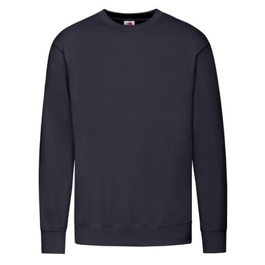 Fruit of the Loom - Sweatshirt für Herren angesetzte Ärmel (Marineblau)