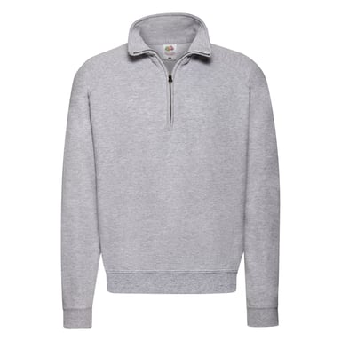 Fruit of the Loom - "Classic" Sweatshirt Reißverschluss für Herren (Grau meliert)