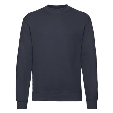 Fruit of the Loom - "Classic" Sweatshirt für Herren angesetzte Ärmel (Dunkelmarineblau)