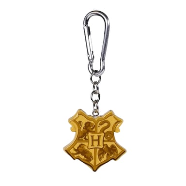 Harry Potter - 3D Schlüsselanhänger, Hogwarts Wappen (Gelb)