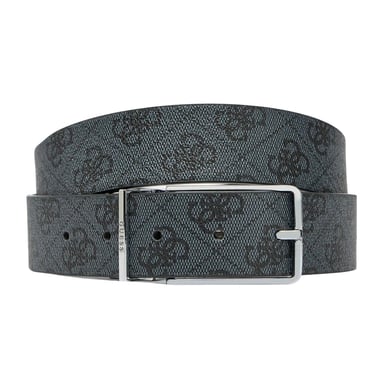 Guess - "Bmaglo" Gürtel für Herren, Rinderleder, wendbar (Grau)